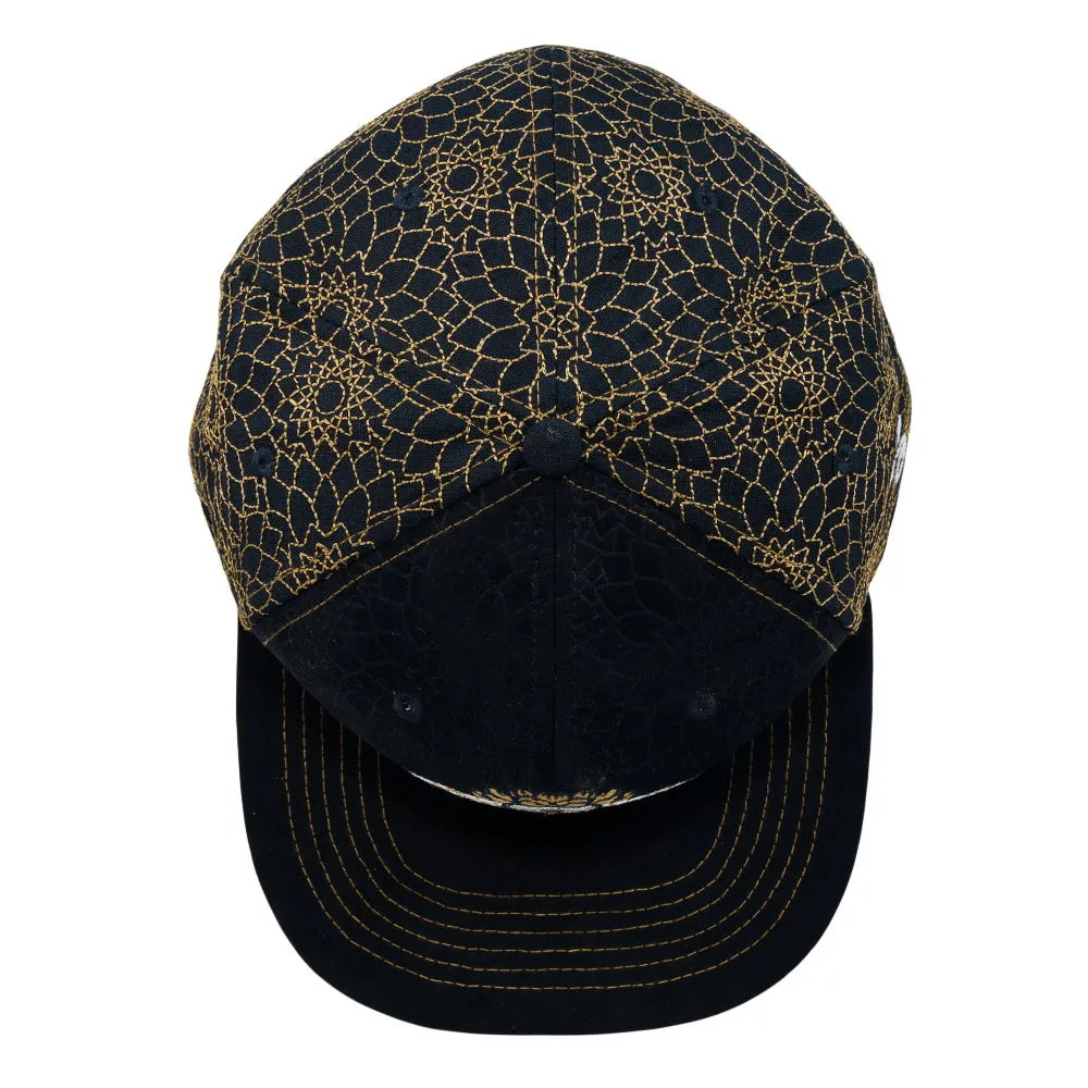 14th Anniversary Dhalia Elephant Black Fitted Hat Grassroots California