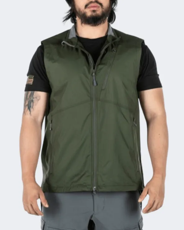 5-11 Brand Cascadia Windbreaker Men Tactical Vest Green