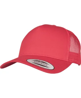 5-Panel retro trucker cap (6506) | Red