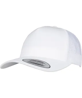 5-Panel retro trucker cap (6506) | White