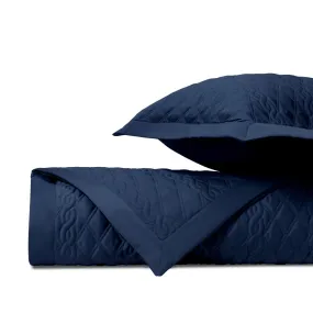 Abbey Quilted Navy Blue by Home Treasures