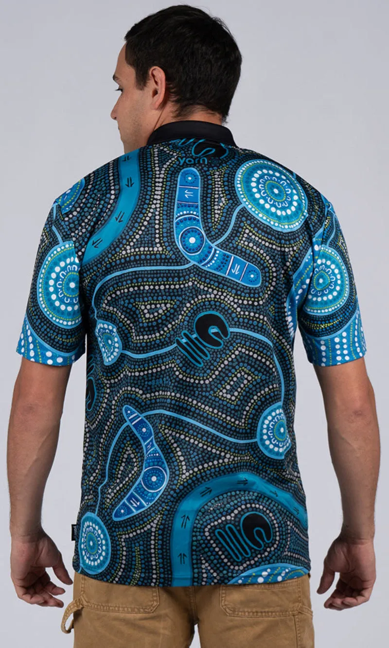 Aboriginal Art Unisex Polo Deadly Dads