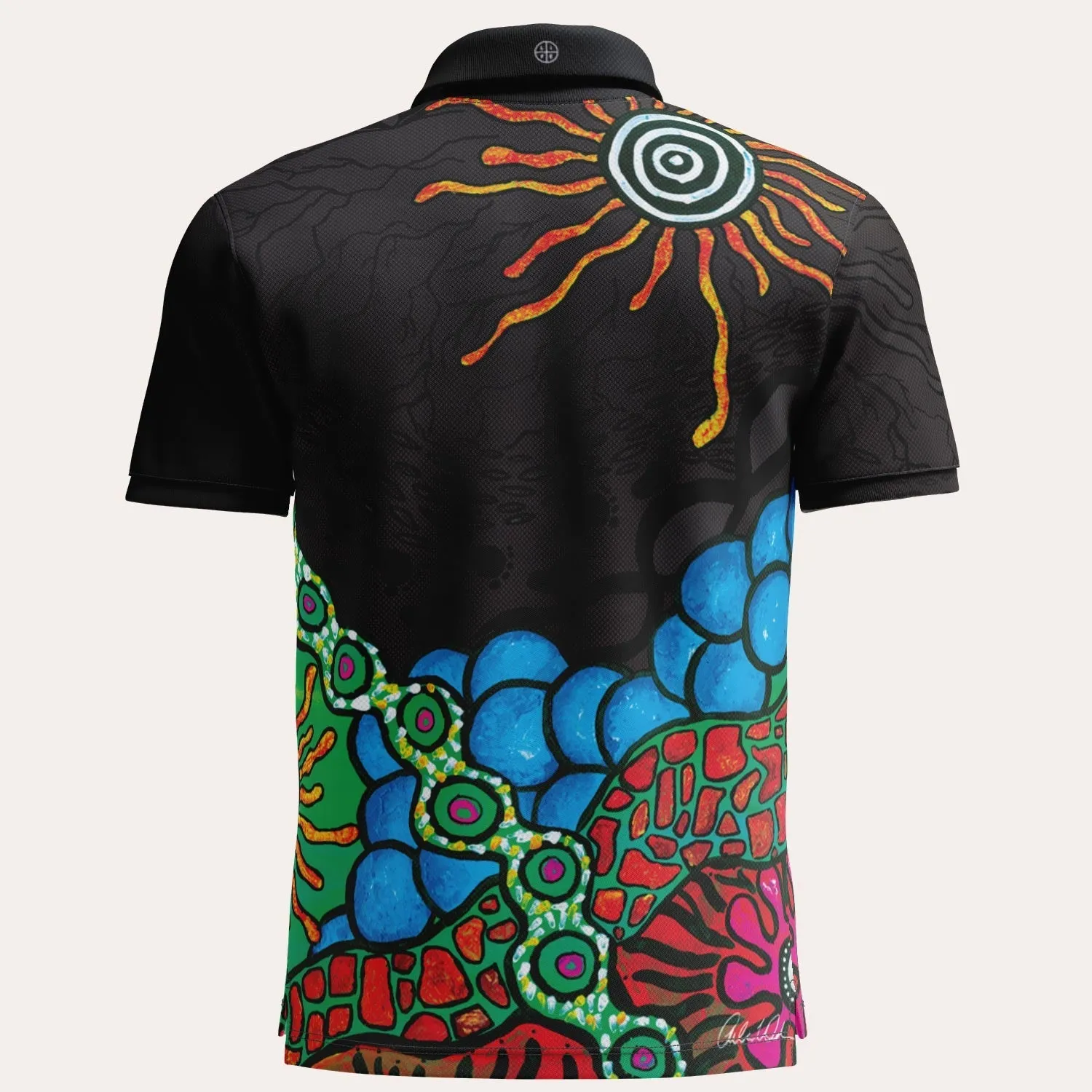 Aboriginal Art Unisex Polo Lore