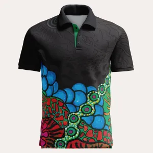 Aboriginal Art Unisex Polo Lore