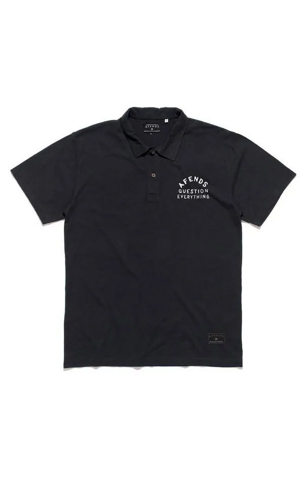 Afends Mens Clubby - Hemp - Hemp Polo Shirt