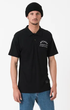 Afends Mens Clubby - Hemp - Hemp Polo Shirt