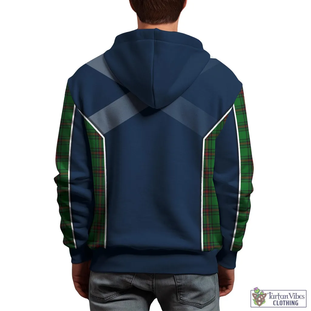 Anstruther Tartan Hoodie with Family Crest and Scottish Thistle Vibes Sport Style