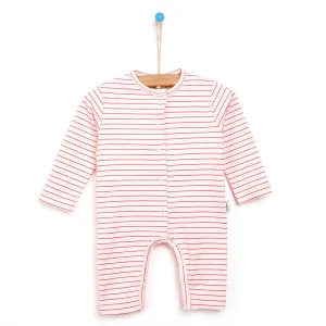 Antebies Newborn Stars Organic Jumpsuit - Pink