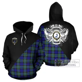 Arbuthnot Modern Tartan Hoodie with Family Crest and Military Logo Style