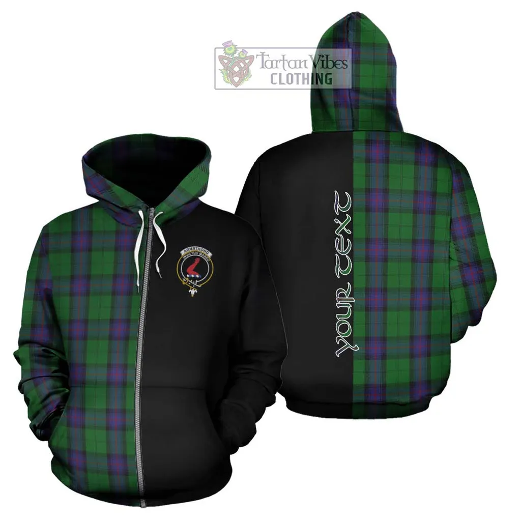 Armstrong Tartan Hoodie with Family Crest and Half Of Me Style