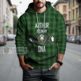 Arthur Tartan Hoodie with Family Crest DNA In Me Style