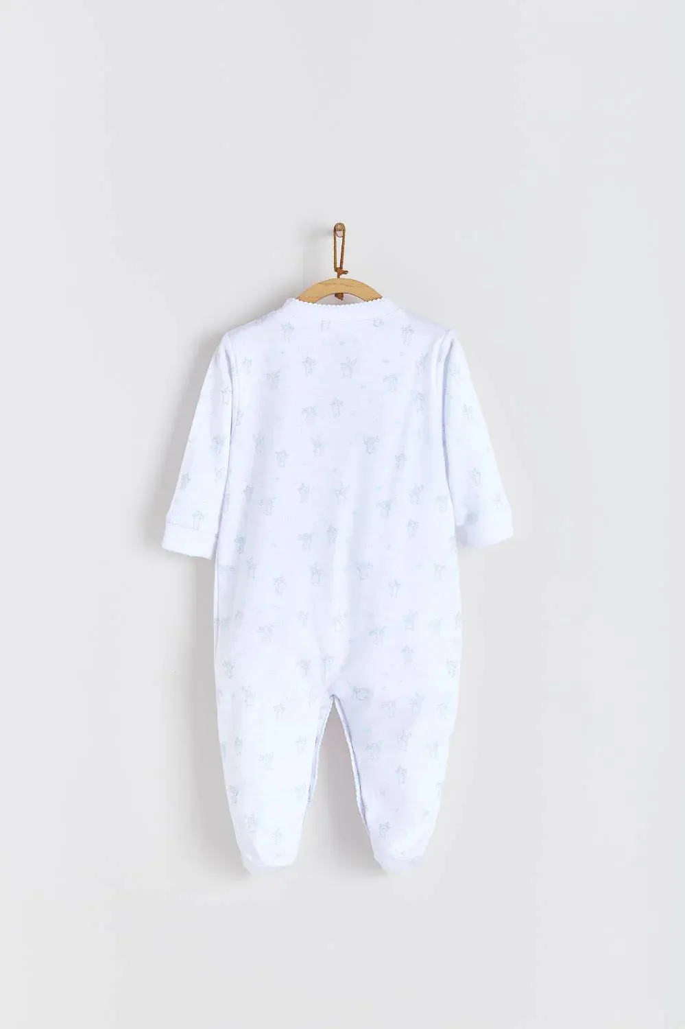 Babycottons Colette Wishing Pima Cotton Footed Pajama - Blue