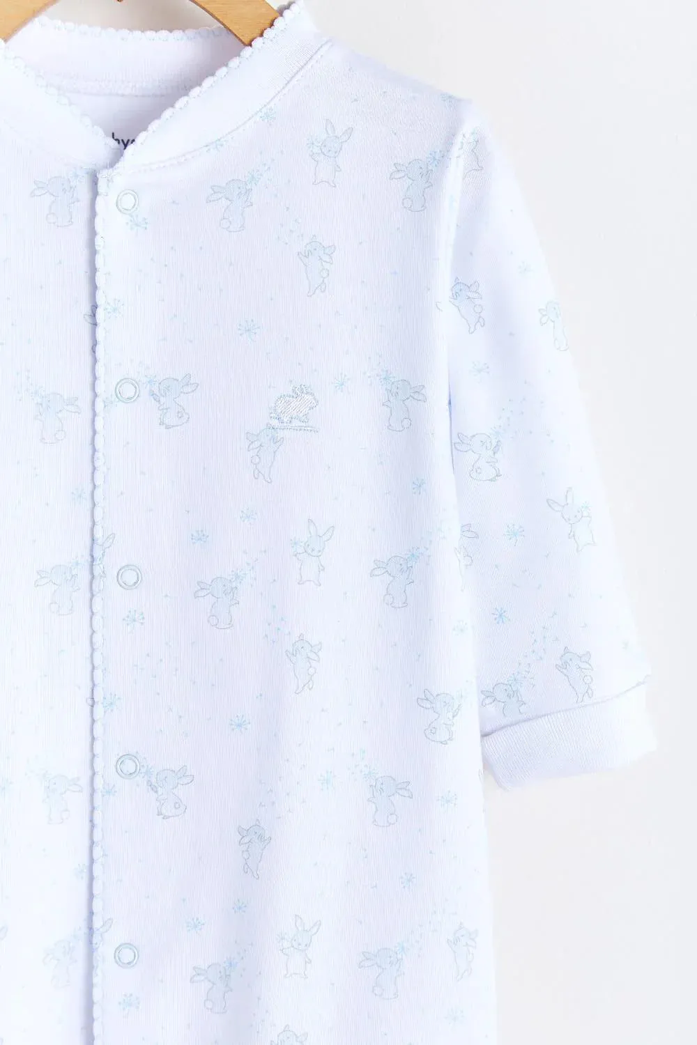 Babycottons Colette Wishing Pima Cotton Footed Pajama - Blue