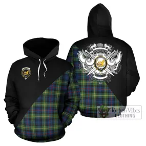 Bailey Modern Tartan Hoodie with Family Crest and Military Logo Style