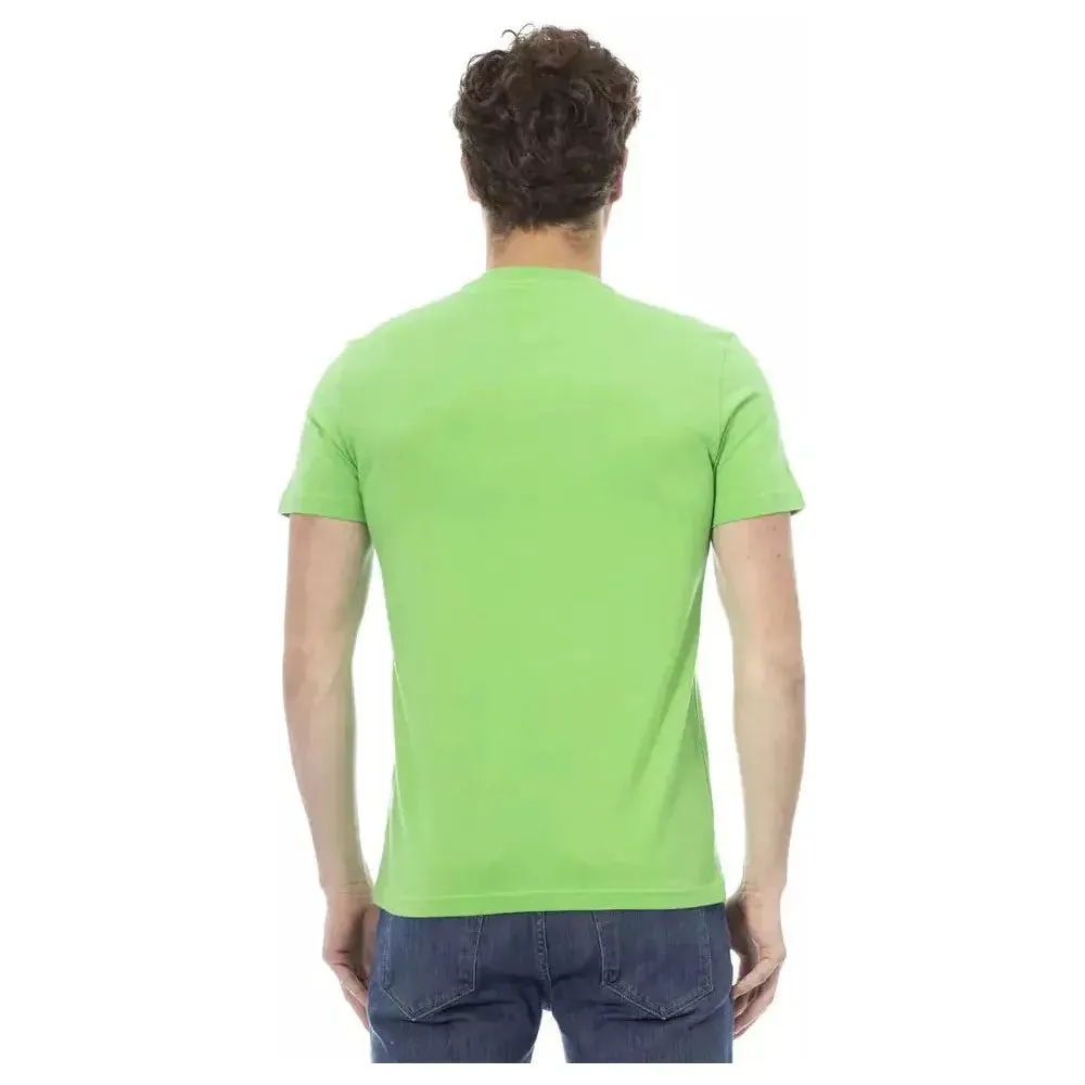 Baldinini Trend Green Cotton Men T-Shirt