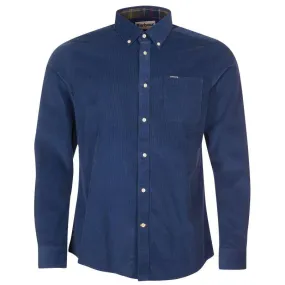 Barbour Ramsey Corduroy Mens Tailored Shirt - Dark Denim