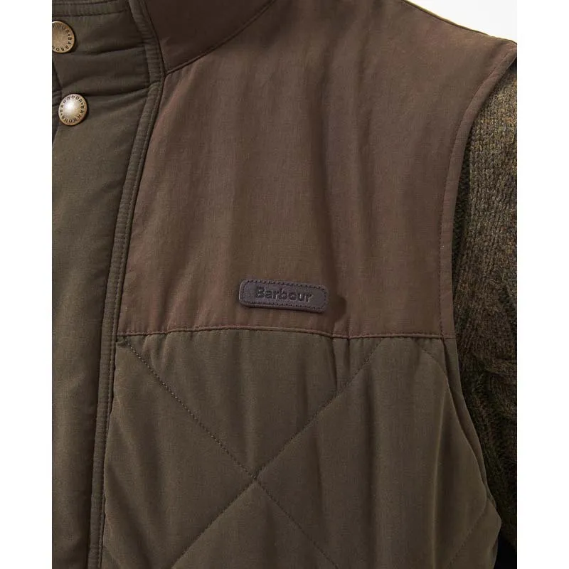 Barbour Rennison Mens Gilet - Dark Olive