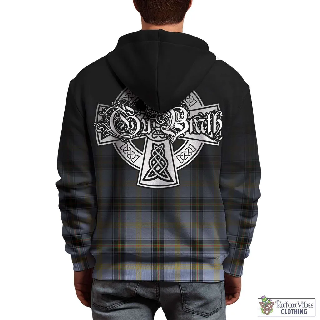 Bell Tartan Hoodie Featuring Alba Gu Brath Family Crest Celtic Inspired