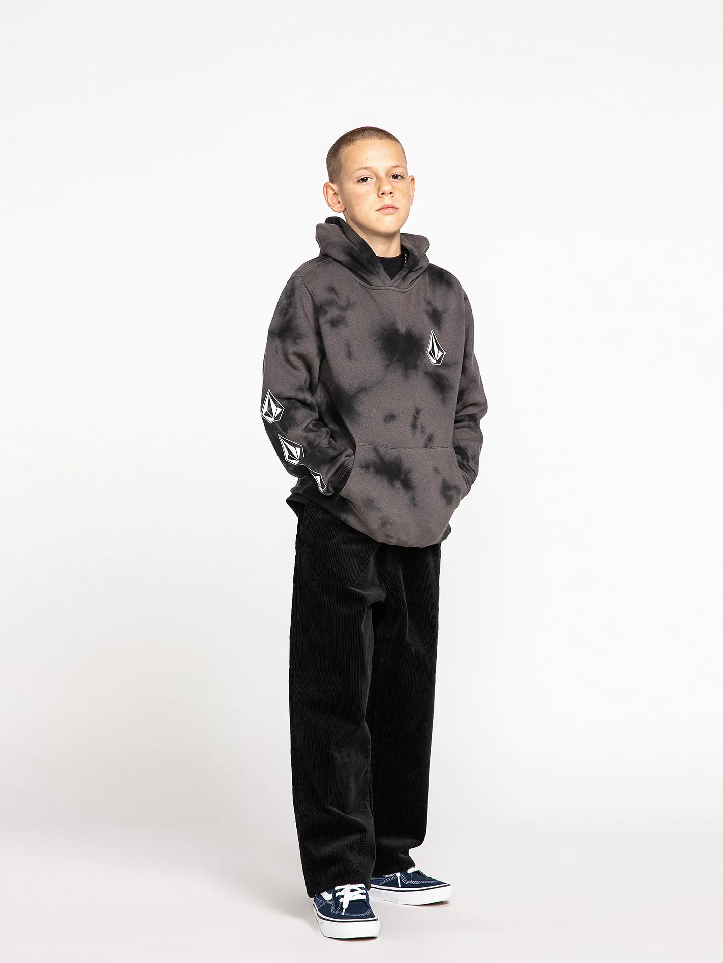 Big Boys Iconic Stone Plus Hoodie - Black