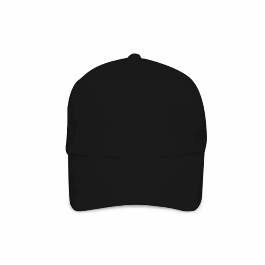 Black Cap | Plain Baseball Sport Cap | Men's Baseball Head Hat With Adjustable Strap, Black