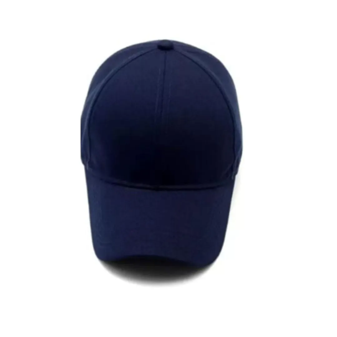 Blue Cap | Plain Baseball Sport Cap | Men's Baseball Head Hat With Adjustable Strap, Blue