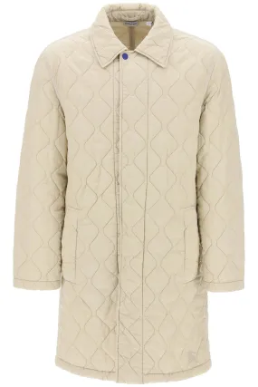 Burberry quilted nylon midi car coat with