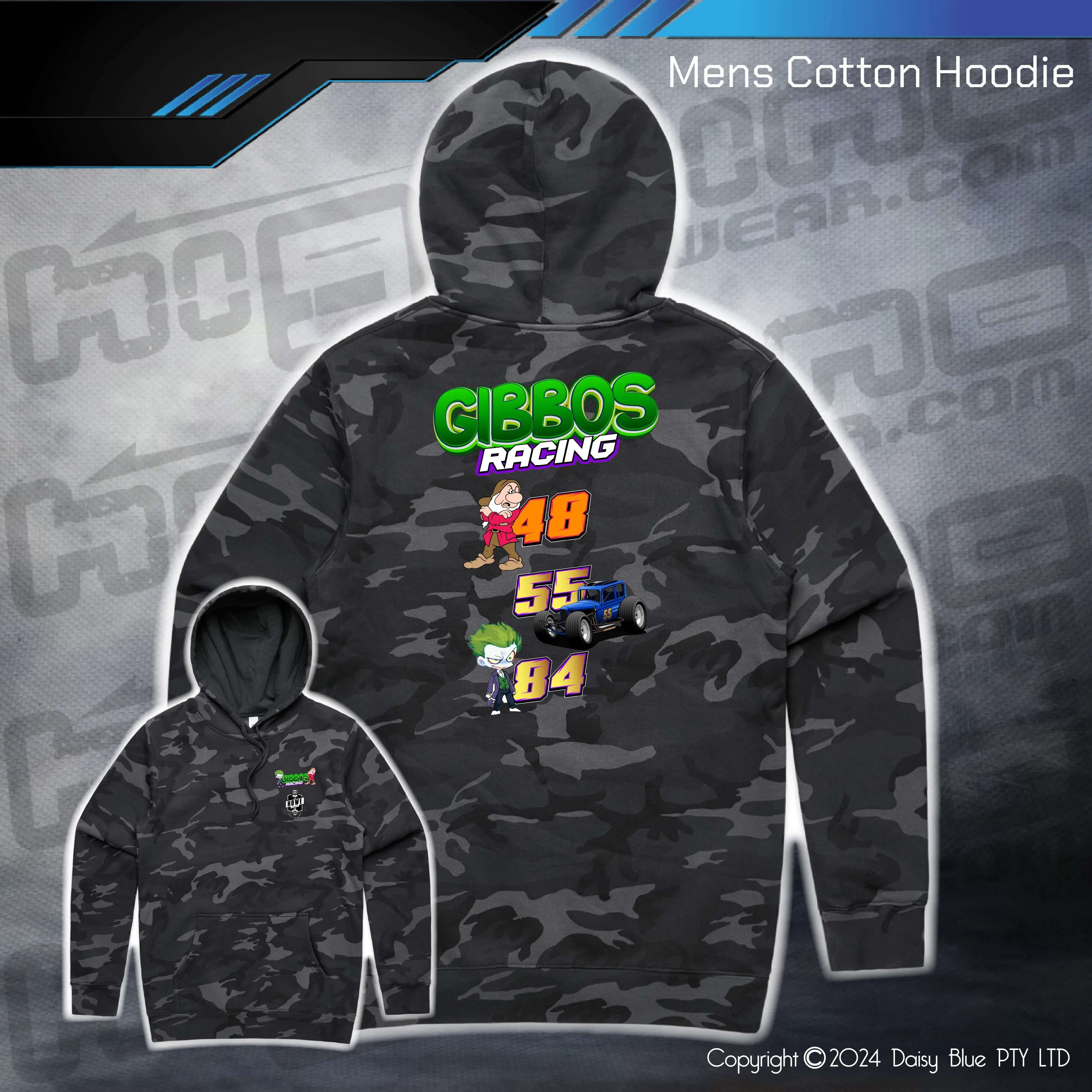 Camo Hoodie - Gibbo's Racing