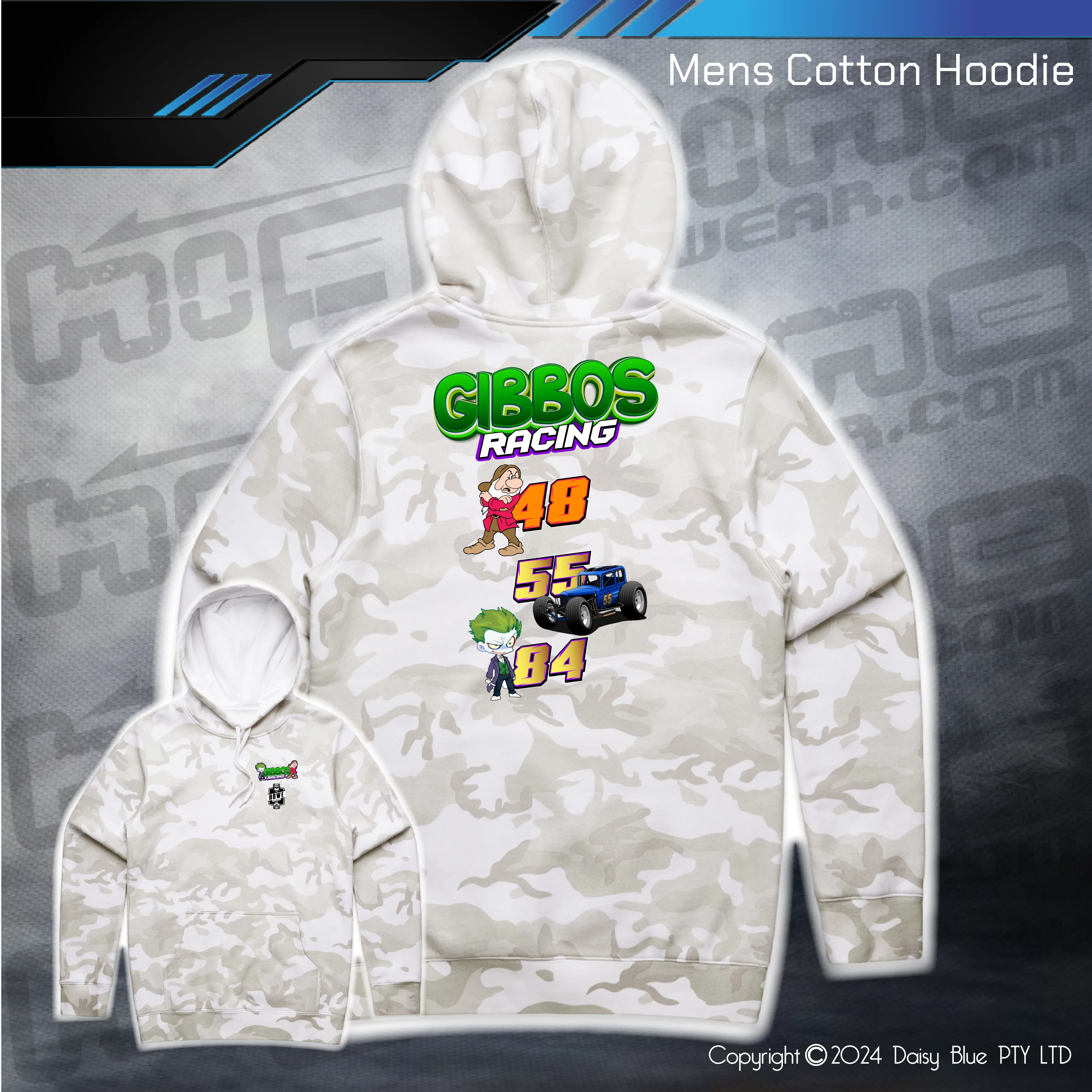 Camo Hoodie - Gibbo's Racing