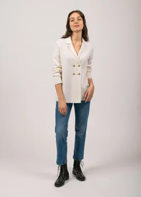 Charente wool blazer - double breasted (BLANC)