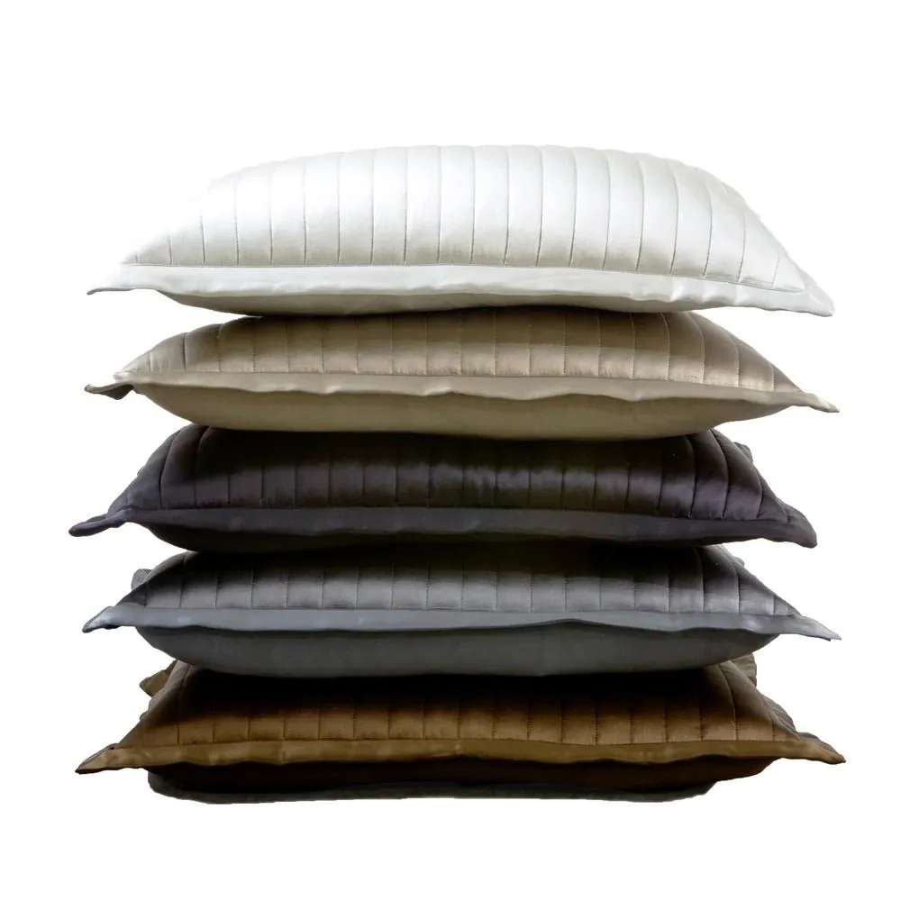 Charmeuse Channel Quilted Pillows by Ann Gish