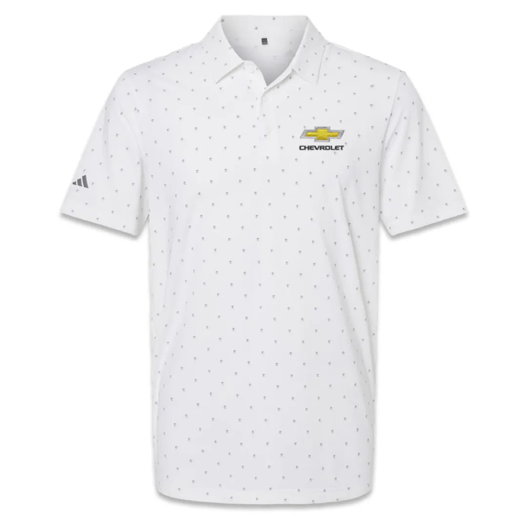 Chevy Gold Bowtie Adidas Pine Tree Polo Shirt -  Black, Grey, or White