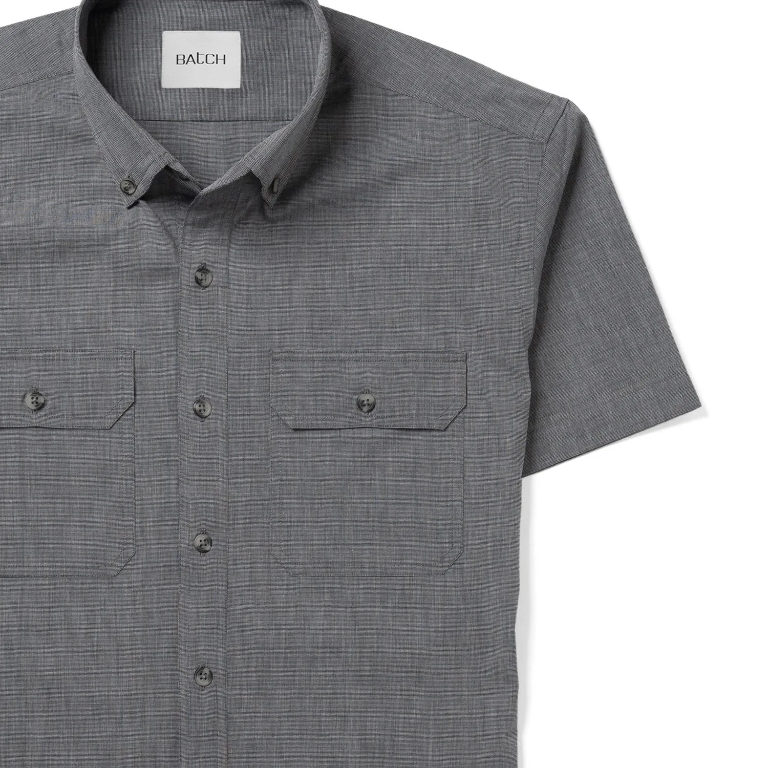 Constructor Short Sleeve Utility Shirt –  Titanium Gray End-on-end