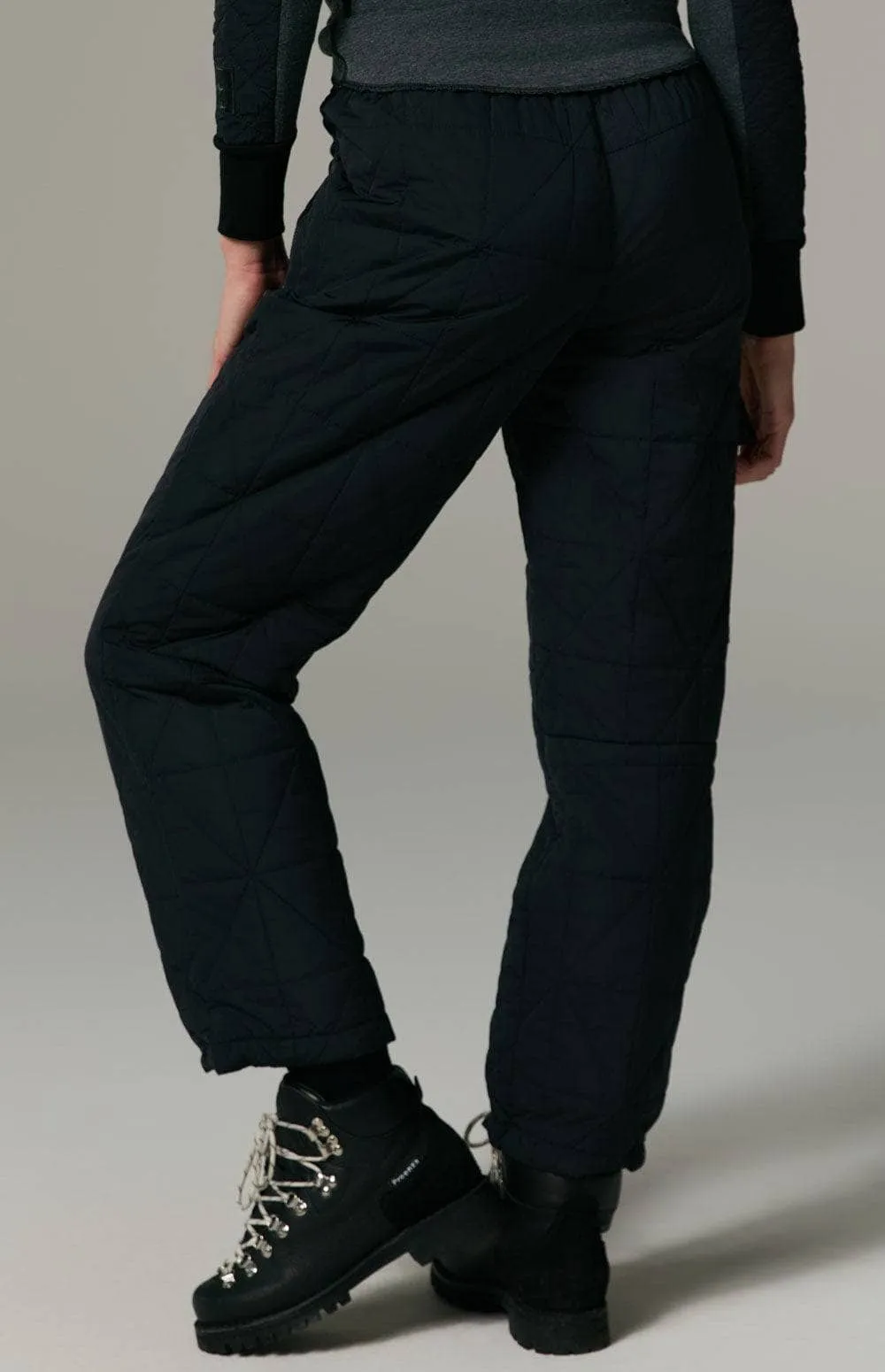 Cora Quilted Pant | Black