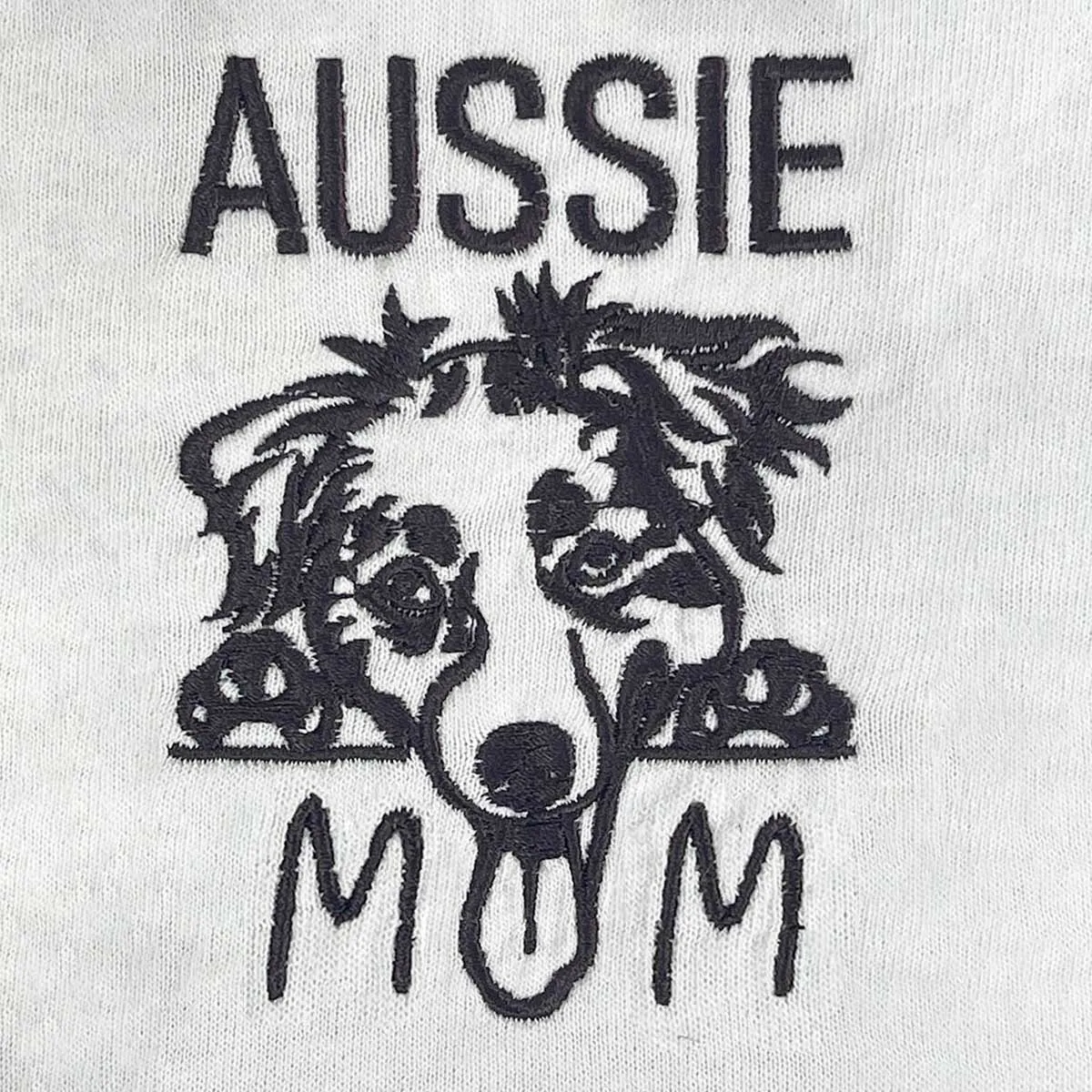 Custom Australian Shepherd Dog Mom Embroidered Dog Name, Personalized Polo Shirt with Dog Name, Best Gifts For Australian Shepherd Owners