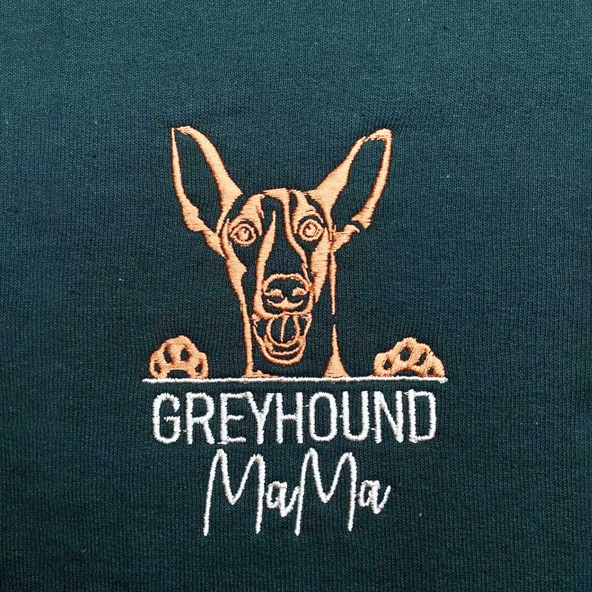 Custom Italian Greyhound Dog Mama Embroidered Polo Shirt