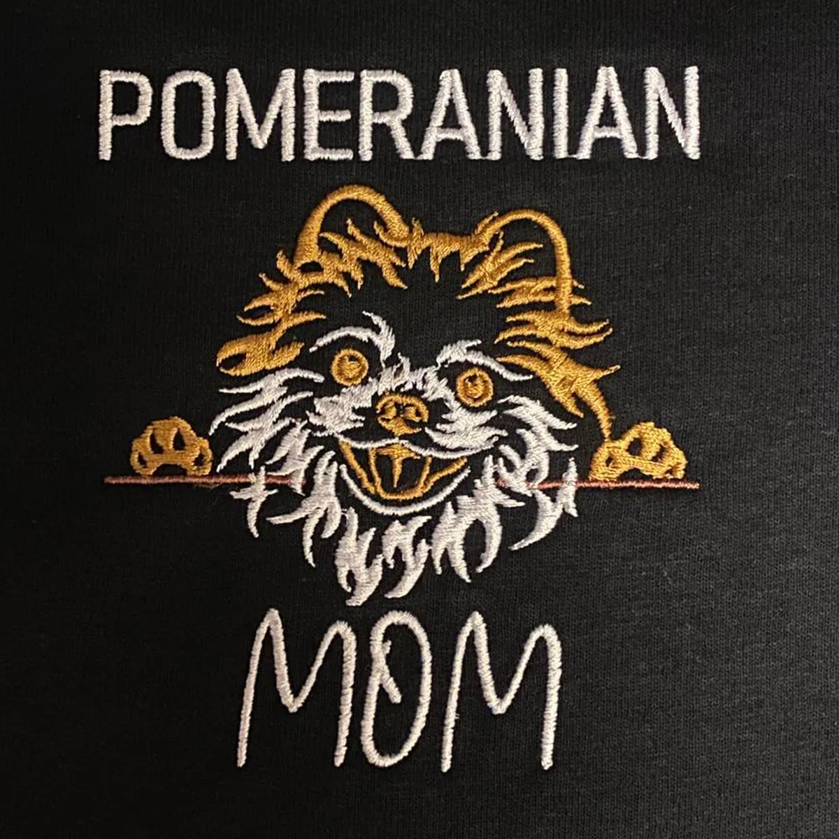 Custom Pomeranian Dog Mom Embroidered Polo Shirt, Personalized Polo Shirt with Dog Name, Best Gifts For Pomeranian Lovers