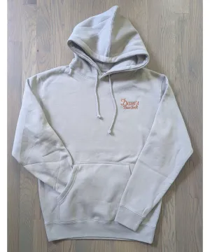 Dave's New York Vintage Logo Hooded Sweatshirt - Cement