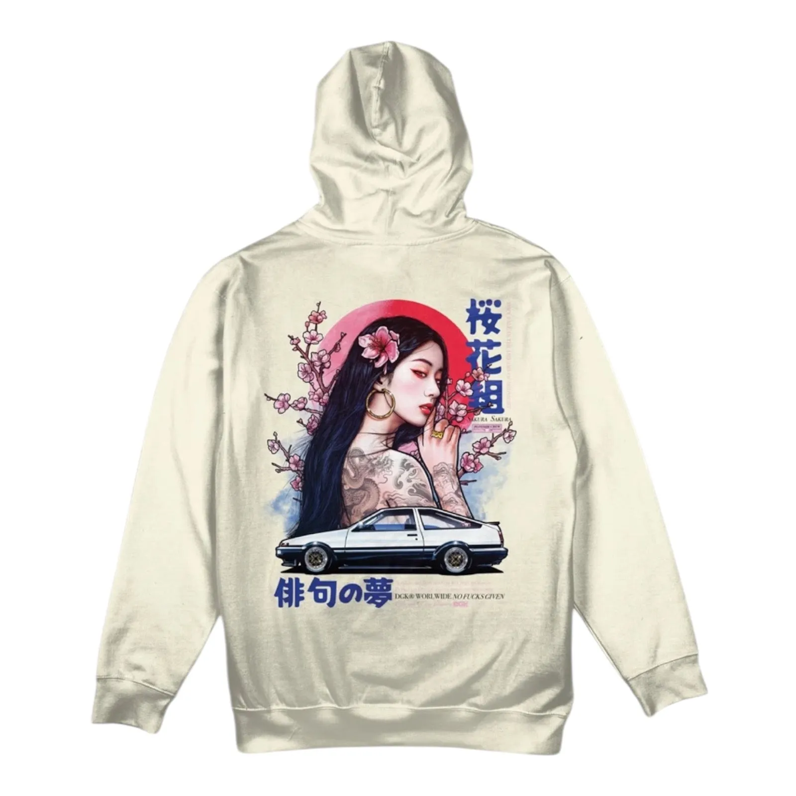 DGK RISEN HOODED FLEECE BONE