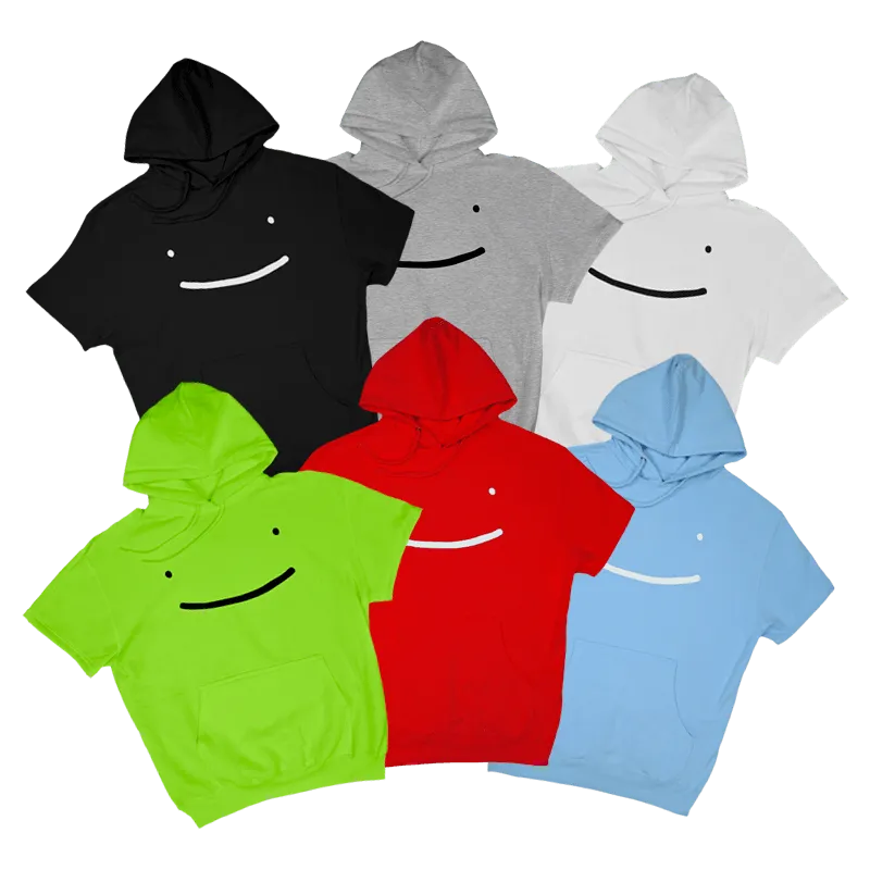 Dream Smile Short Sleeve Pullover Hoodie