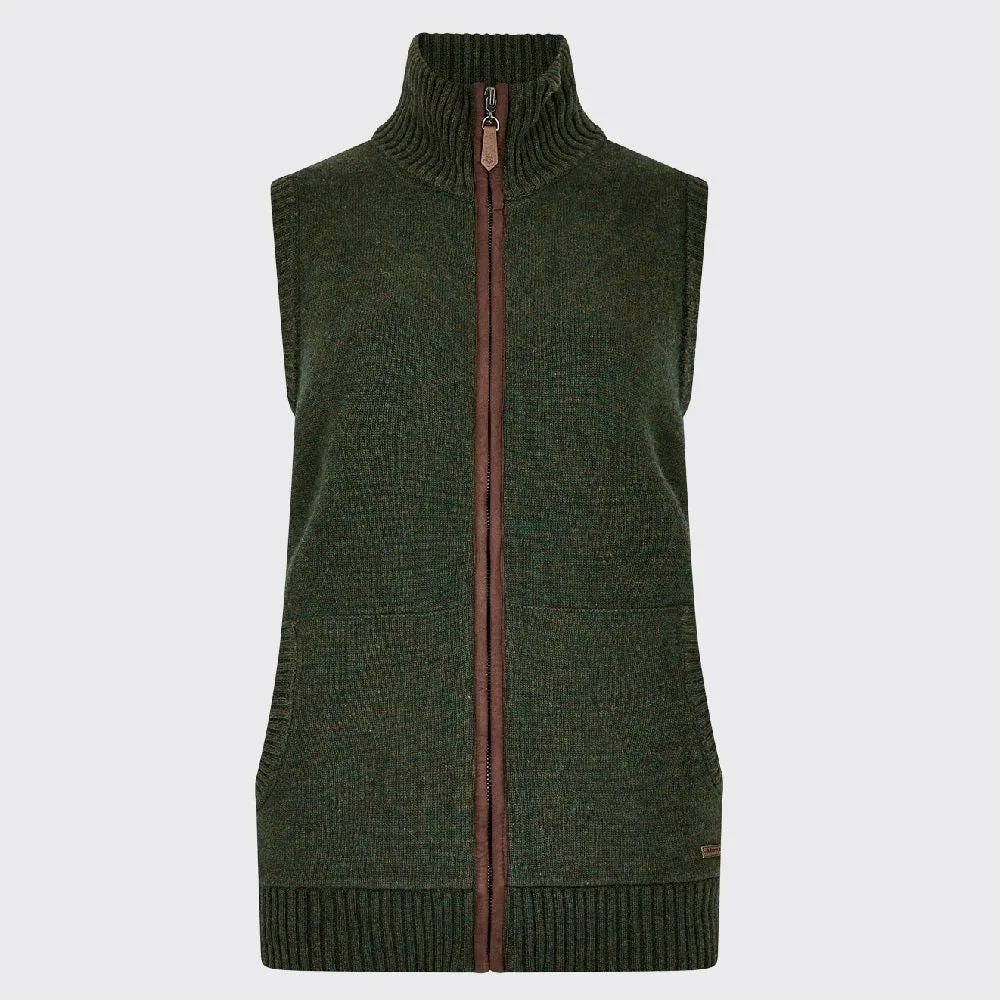 Dubarry Sheedy Knit Bodywarmer - Olive