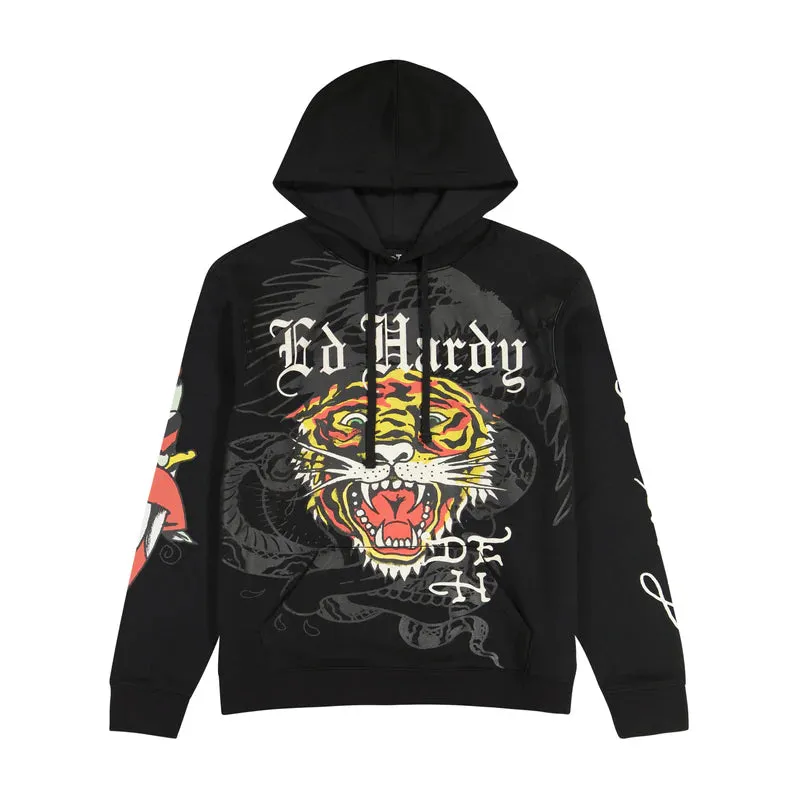 ED HARDY Tiger Dagger Hoodie