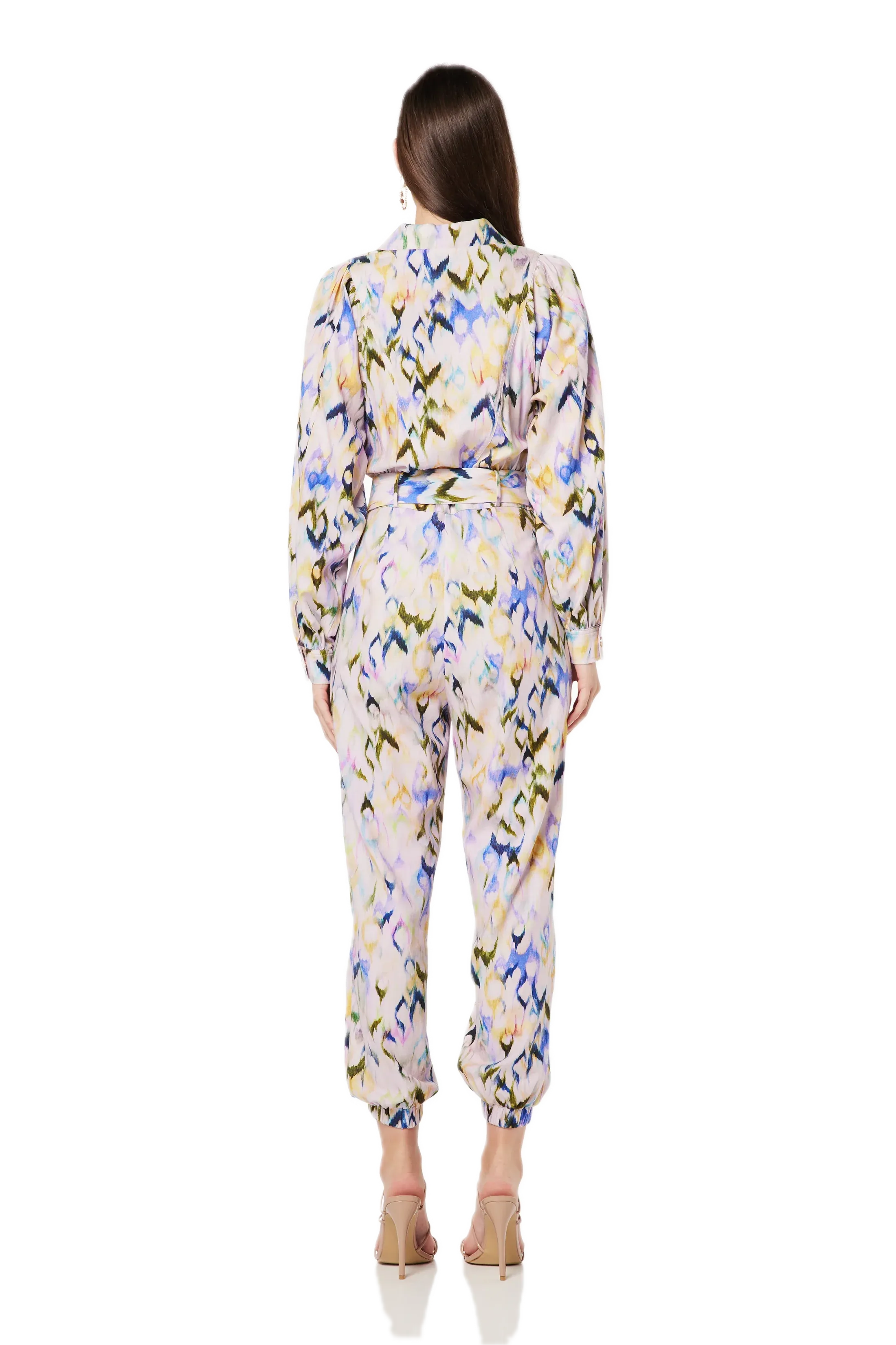 Elliatt Sallie Cotton Jumpsuit with Puffed Sleeves - 80's Glam Inspired