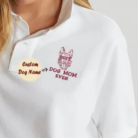 Embroidered Best German Shepherd Dog Mom Ever Polo Shirt