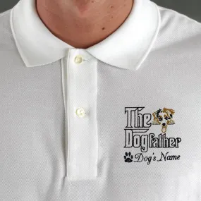 Embroidered The DogFather Australian Shepherd Polo Shirt