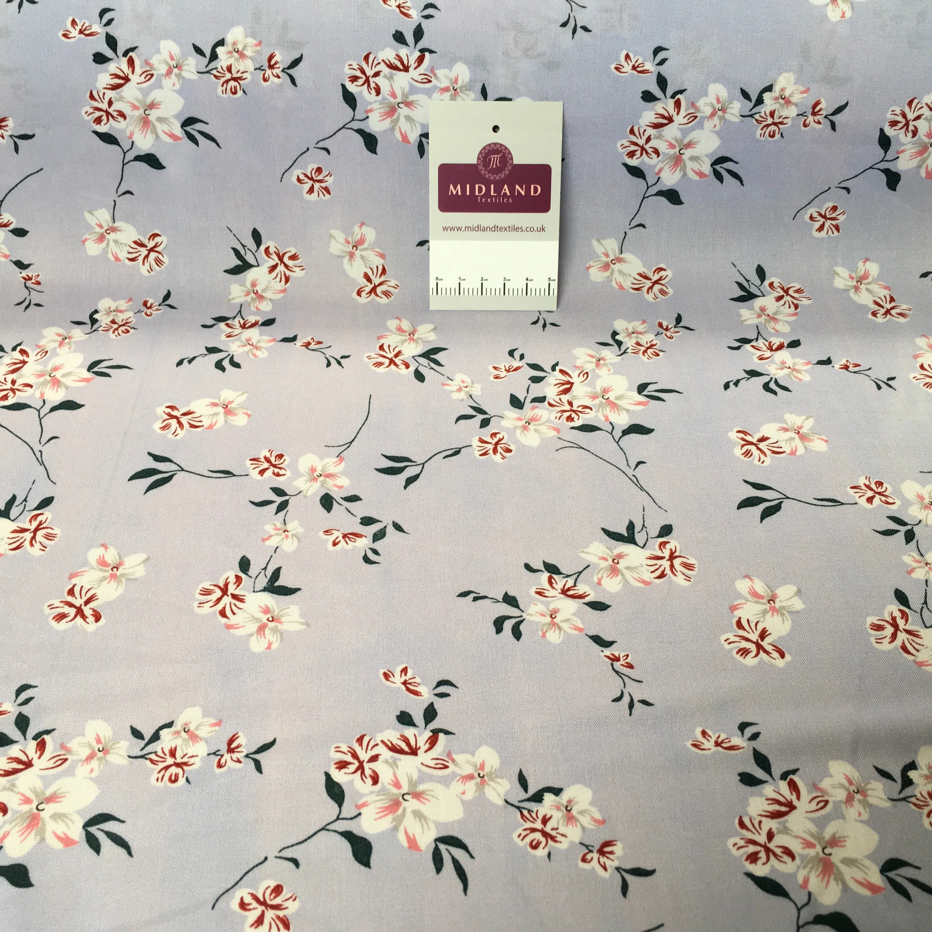 Floral prints fine Viscose Rayon dress challis Fabric M1469 Mtex