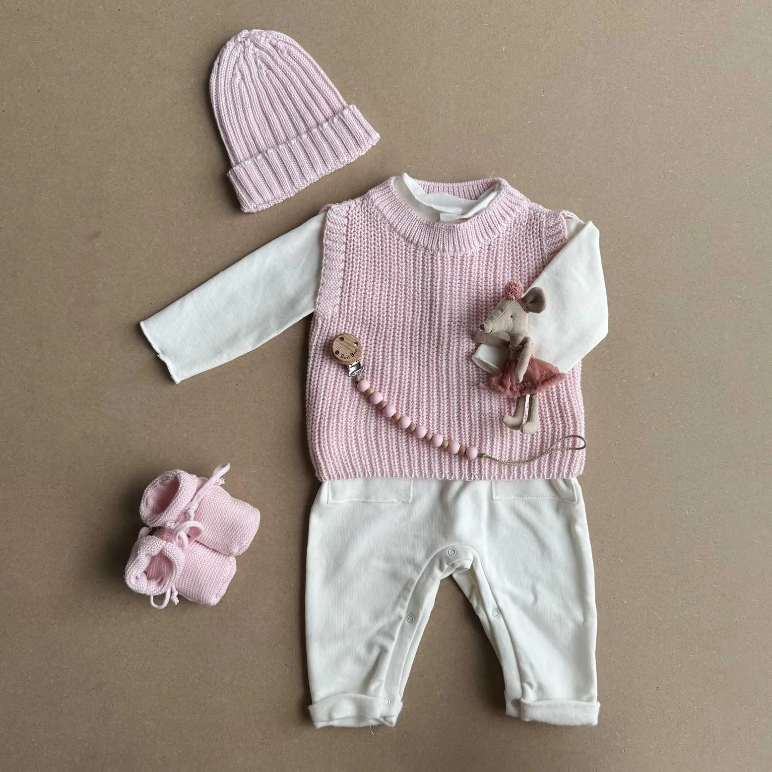 Gilet rosa baby