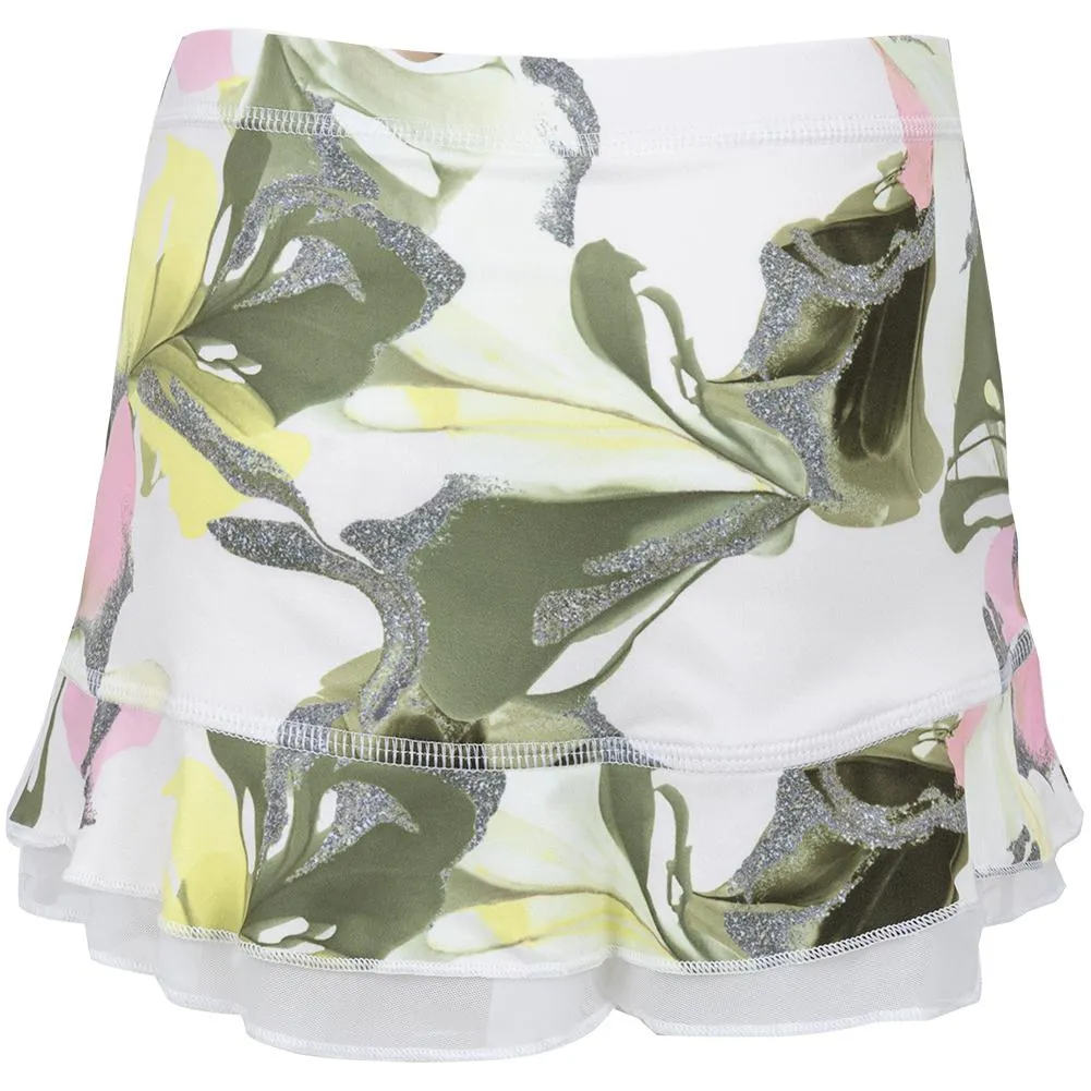 Girls' UV Colors Tennis Skort Lillies