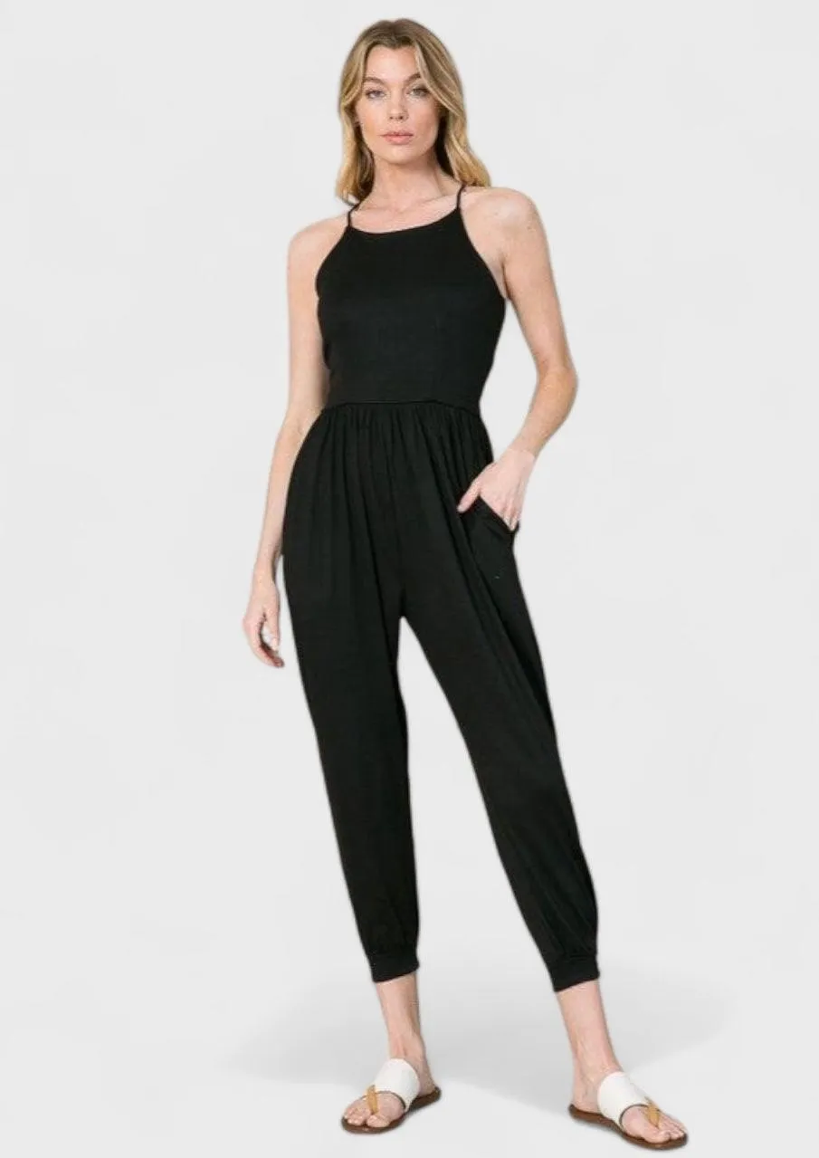 Harem Tie Back Jumpsuit