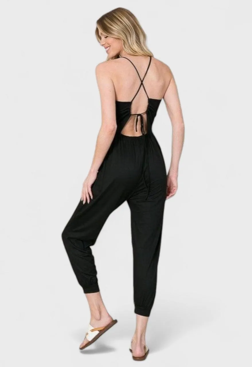 Harem Tie Back Jumpsuit