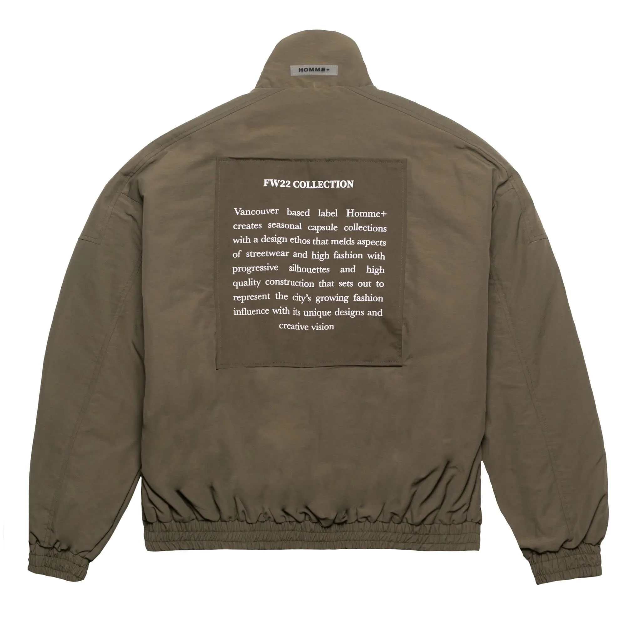 HOMME  Cargo Pocket Bomber Jacket Army